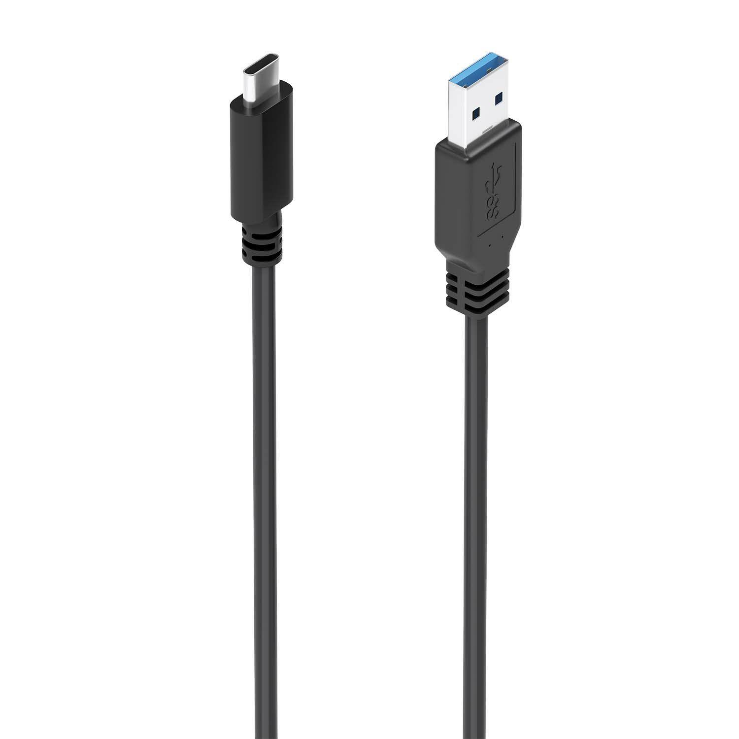 Cabo USB-C para USB-A AISENS A107-0860 (2 m - USB A - USB C - Preto), imagem 1