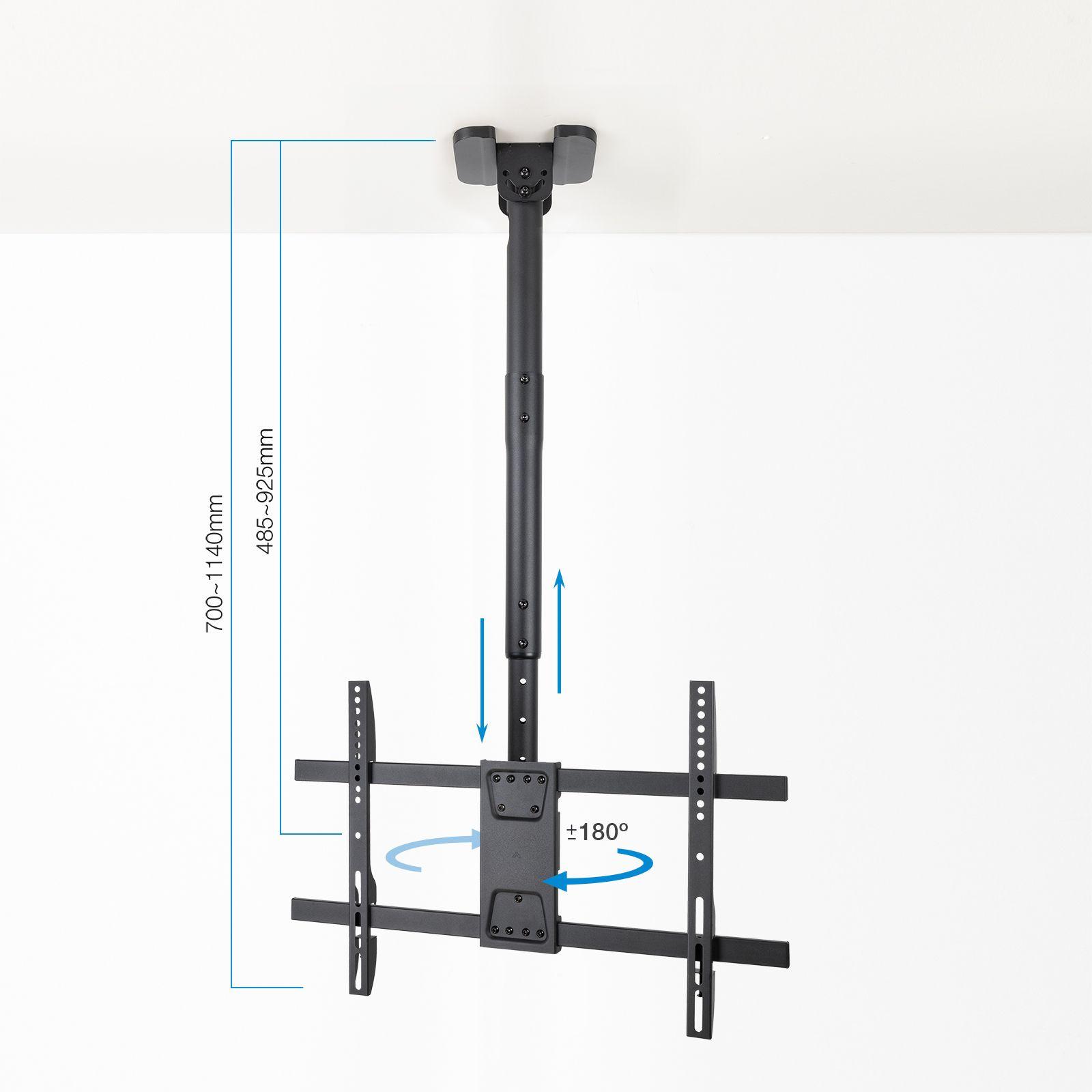 Suporte de Teto TV TOOQ LPCE1186TSLI-B (600 x 400 mm - 200 x 200 mm - 2,18 m - Preto), miniatura 4