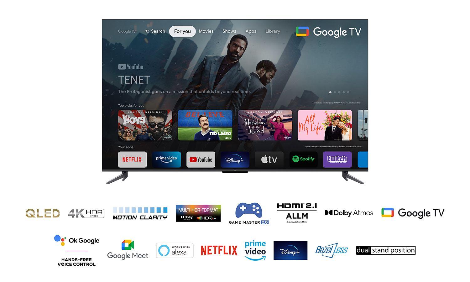 Televisão TCL TV 65C649 (QLED - 3840 x 2160 pixels - Direct-LED - Titânio) — miniatura 6