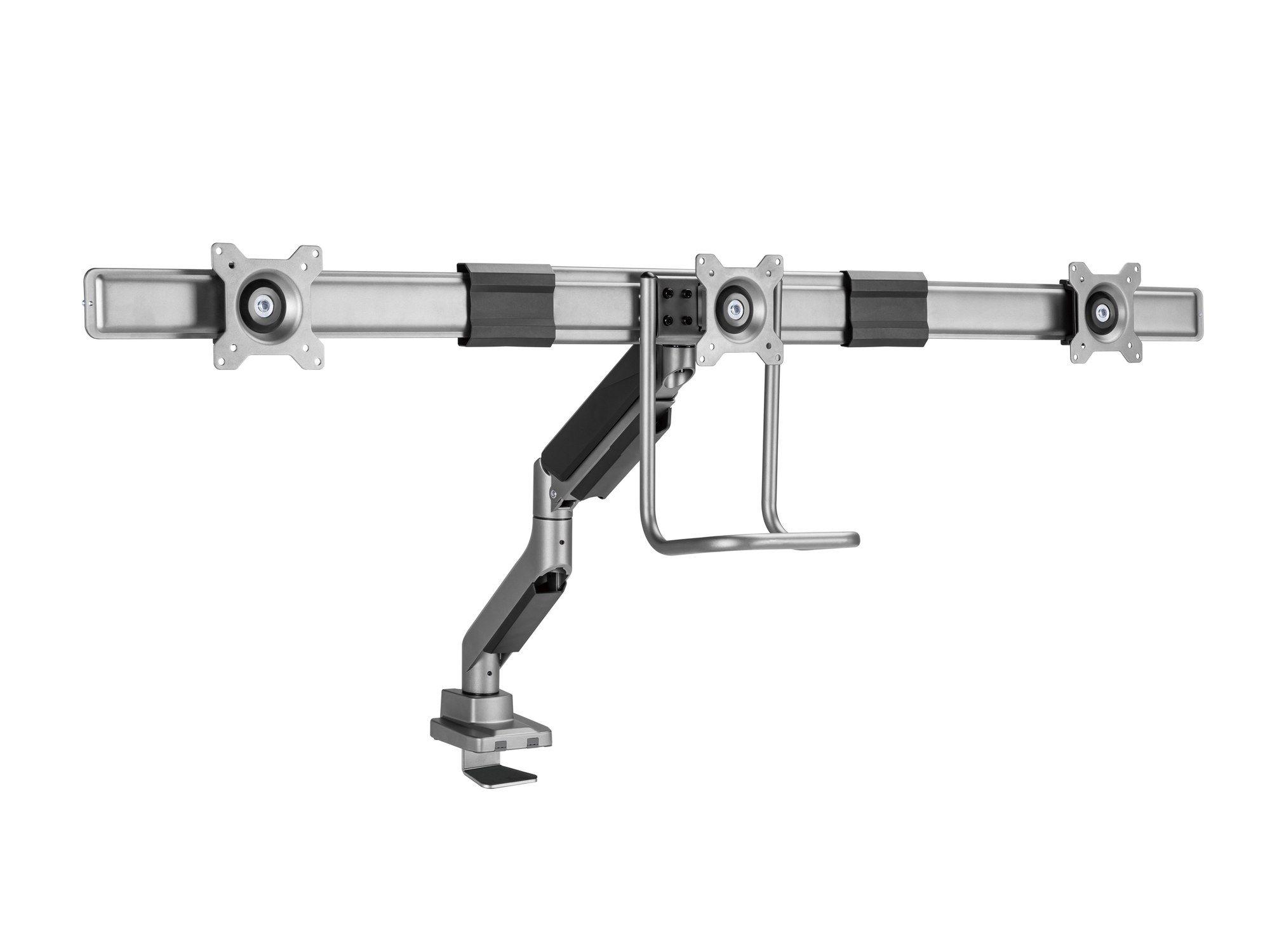 Suporte de Secretária para 3 Monitores EQUIP 650162 (100 x 100 mm - 75 x 75 mm - 68,6 cm - Preto)