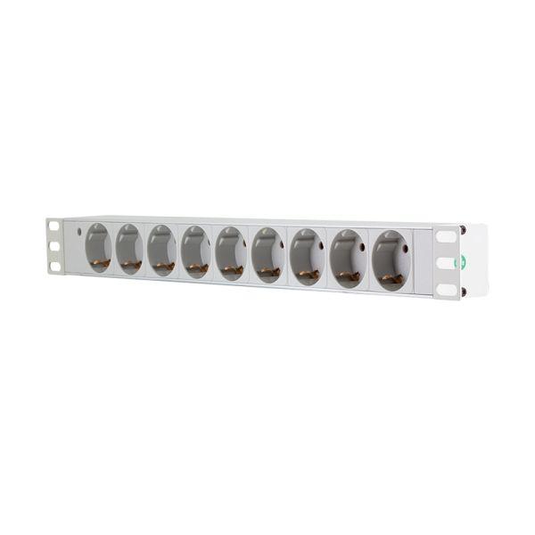 Bloco de Tomadas PDU LOGILINK PDU9C05 (Tipo F - Cinzento Claro) — miniatura 3