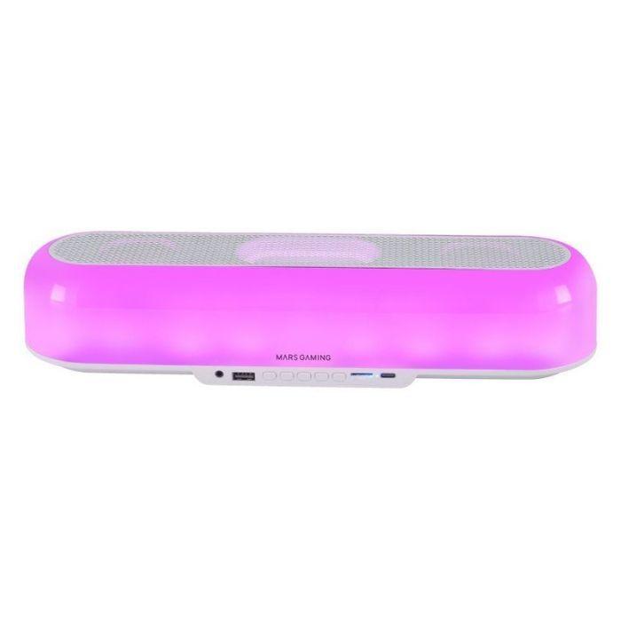 Barra de Som MARS GAMING MSBORBW (20 W - USB Type-A para USB Type-C - Branco) — miniatura 3