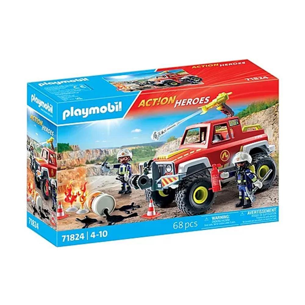 Camião de Bombeiros PLAYMOBIL 71824 (A partir dos 4 anos - Multicor)