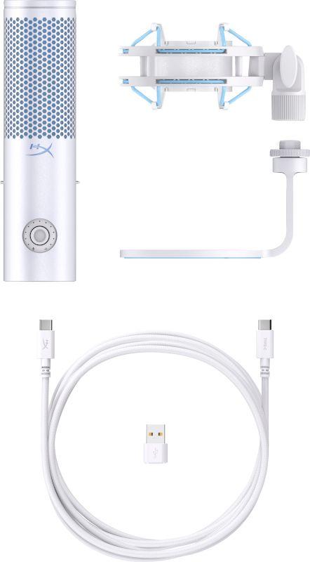 Microfone Condensador HYPERX QuadCast 2 (Microfone de mesa - Com fios - USB/3.5 mm - Cinzento) — miniatura 9