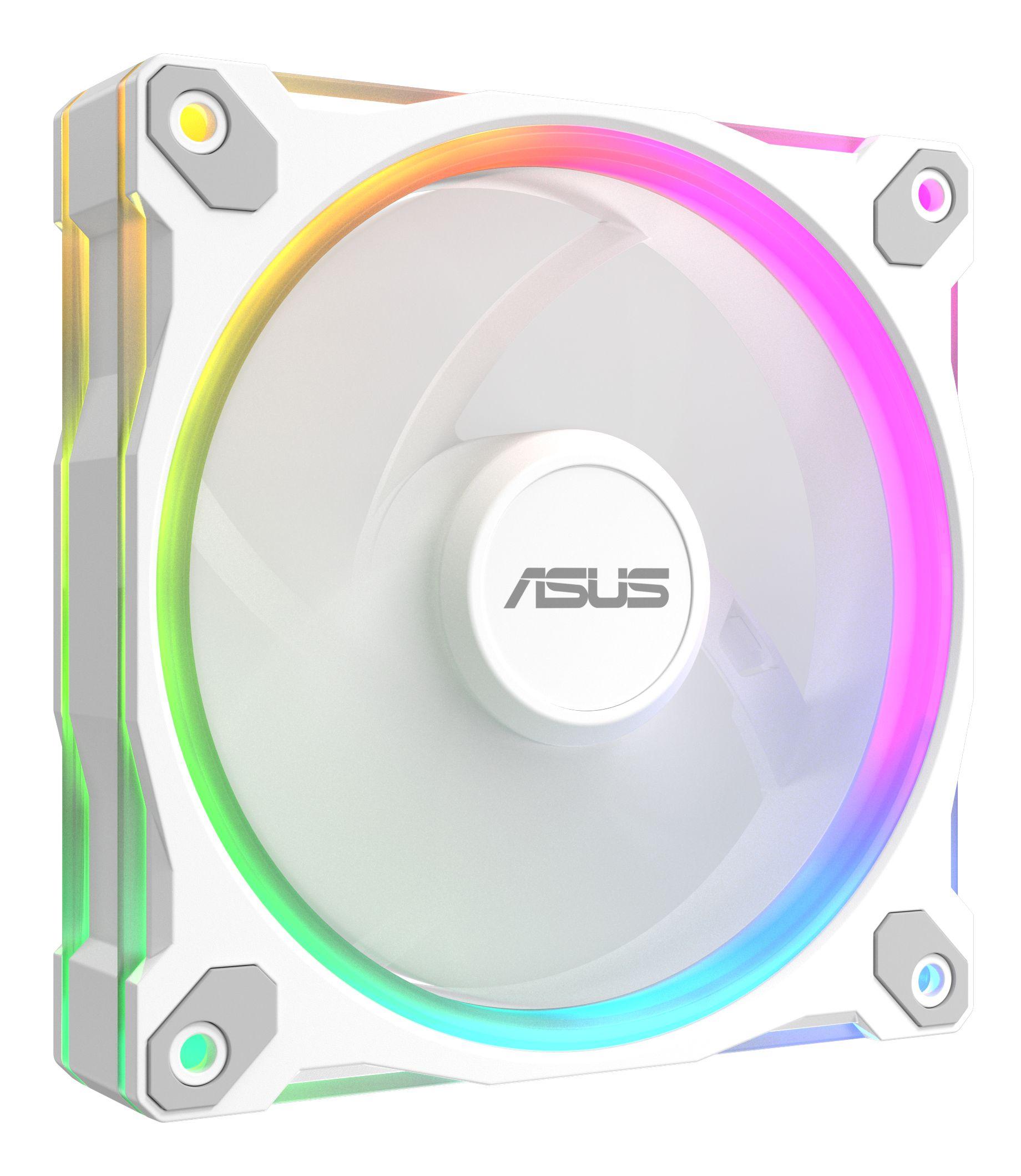 Conjunto de Ventoinhas para Caixa PC ASUS Prime MR120 ARGB White 3in1 (Branco) — miniatura 7