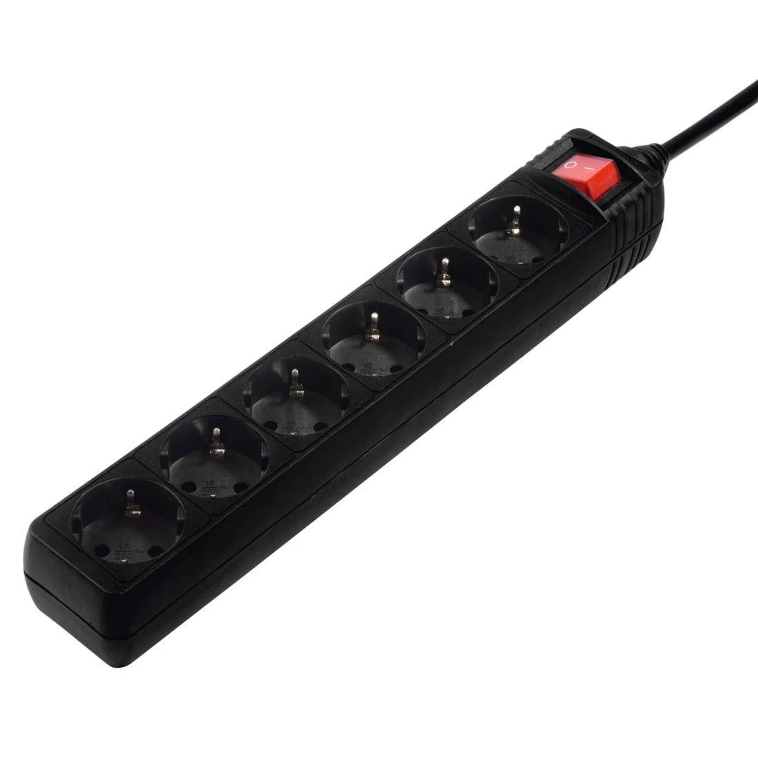 Régua de Tomadas HAMA PWR-ST 6W (Preto)