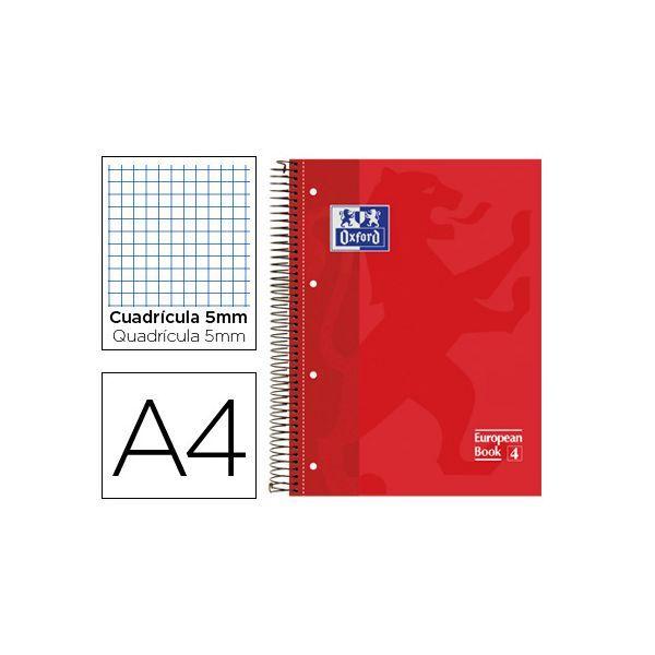 Caderno Espiral OXFORD Europeanbook 1 (Vermelho), miniatura 2