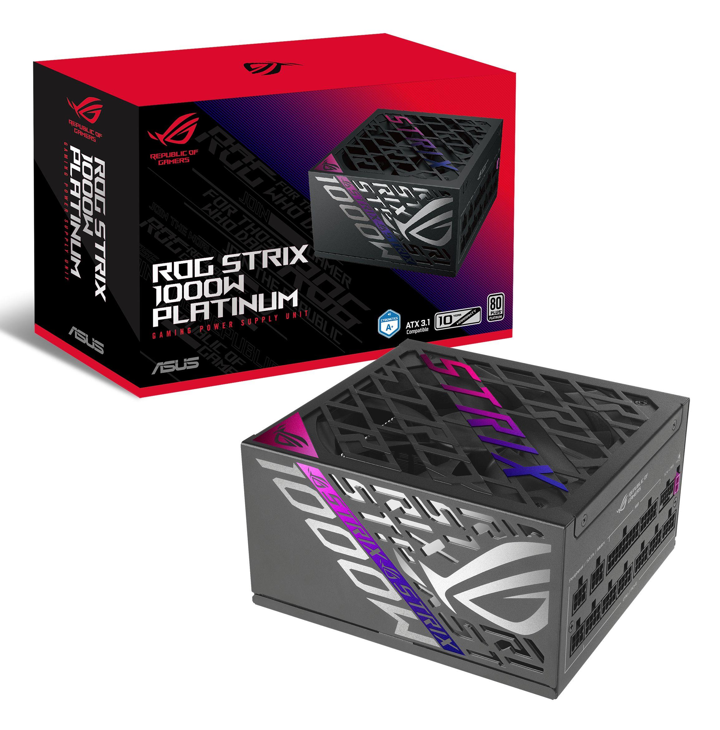 Fonte de Alimentação ASUS ROG Strix 1000P Gaming (ATX - 1000 W - 80 Plus Platinum - Preto e Prateado), miniatura 14