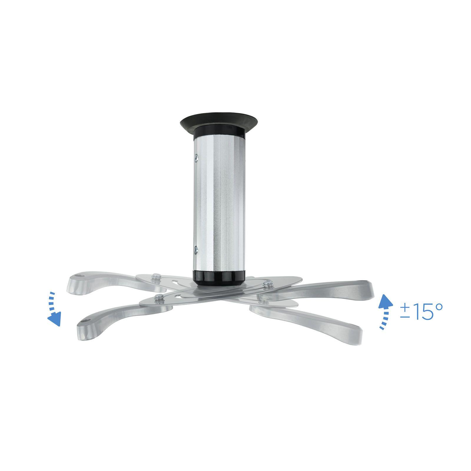 Suporte de Teto para Projetor TOOQ PJ1010TN-S (10 kg - Teto - -15-15° - Prateado), miniatura 4