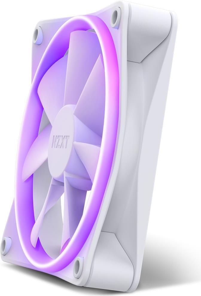 Ventoinha para Caixa PC NZXT F120 RGB (Plástico, Borracha - Multicor - 2,6 W - Branco)