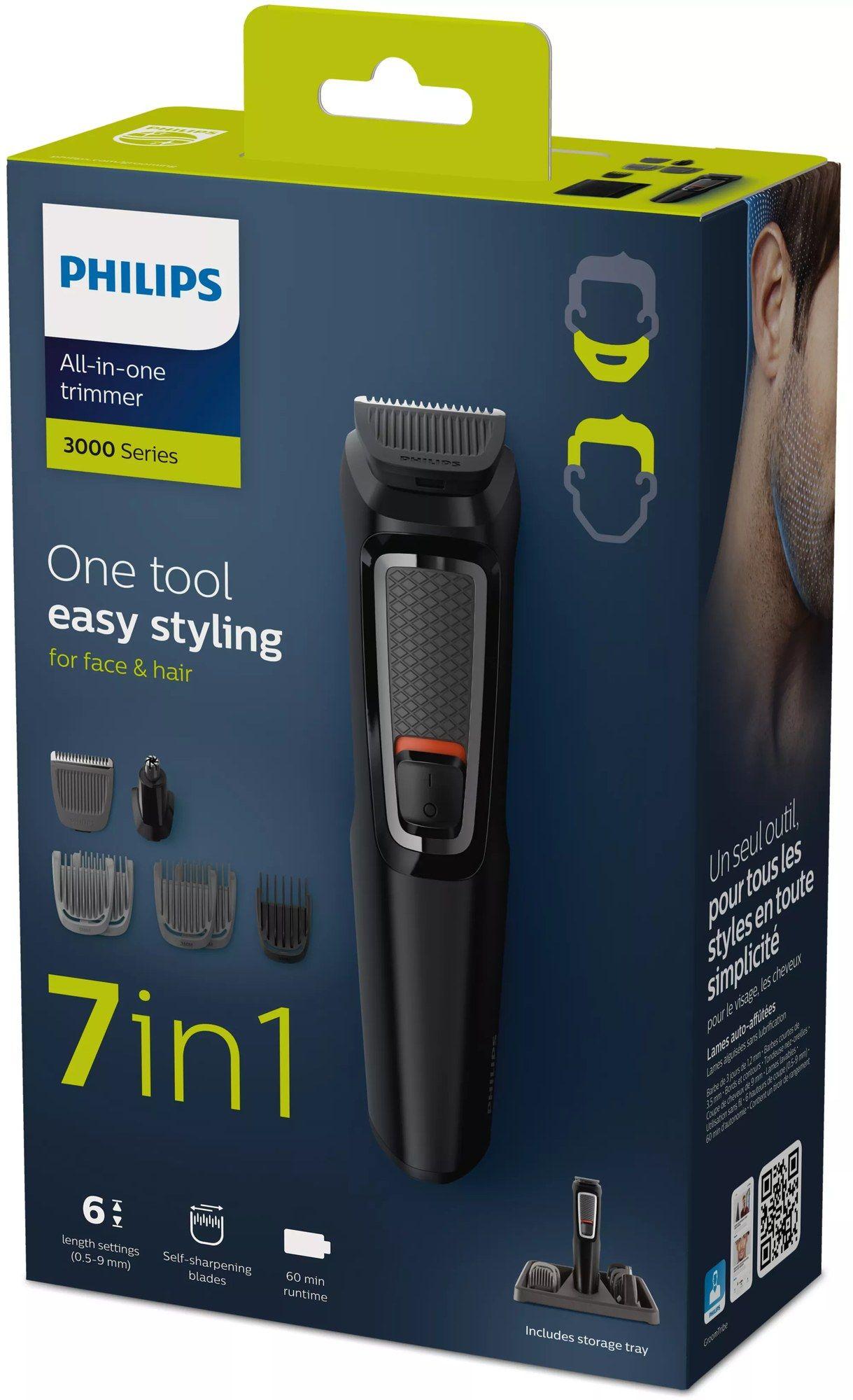 Aparador Multifunções PHILIPS Multigroom Series 3000 MG3721/14 (Preto) — miniatura 2