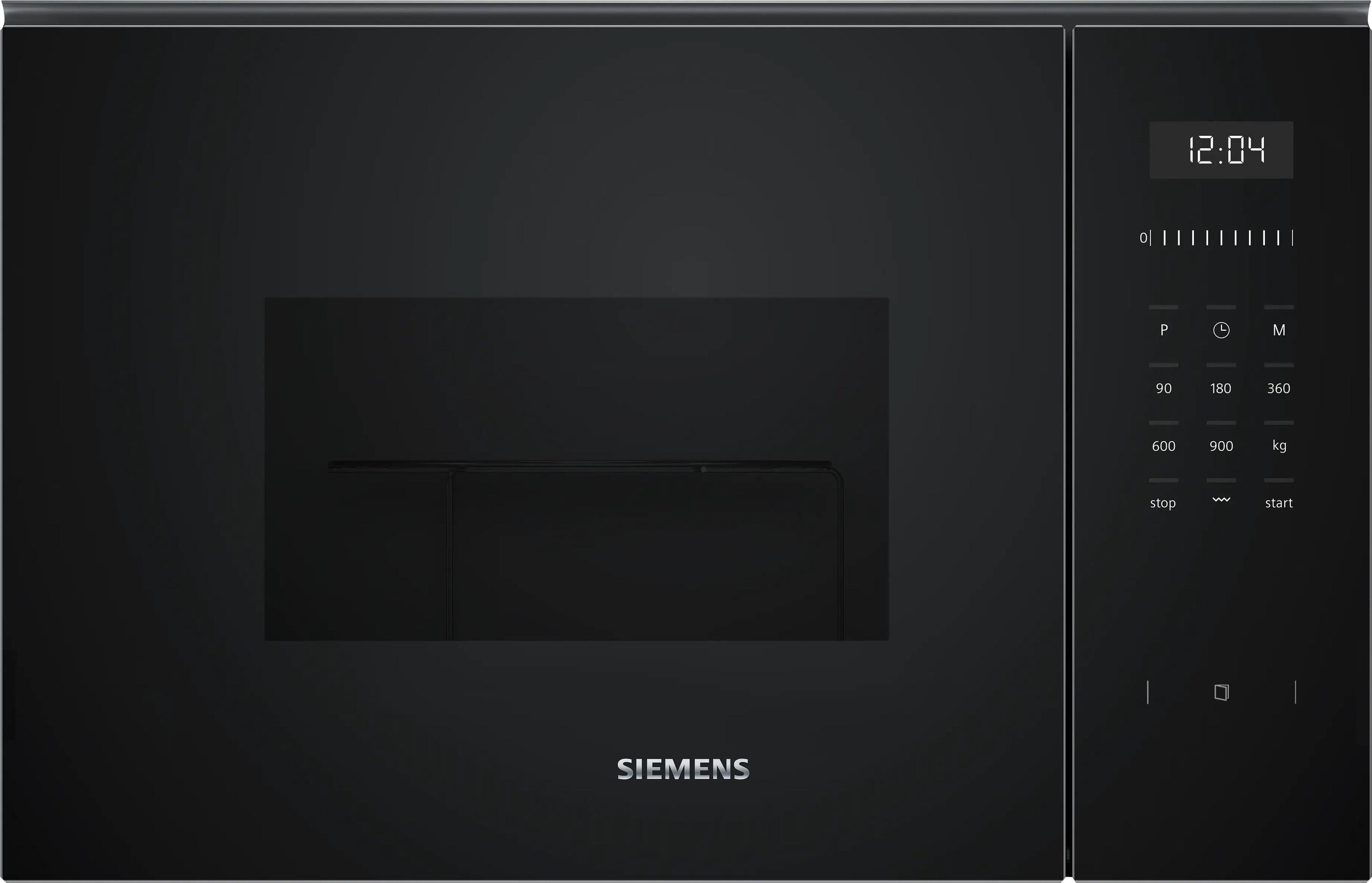 Micro-ondas de Encastre SIEMENS iQ500 BE555LMB1 (Altura 38,2 cm - Preto)
