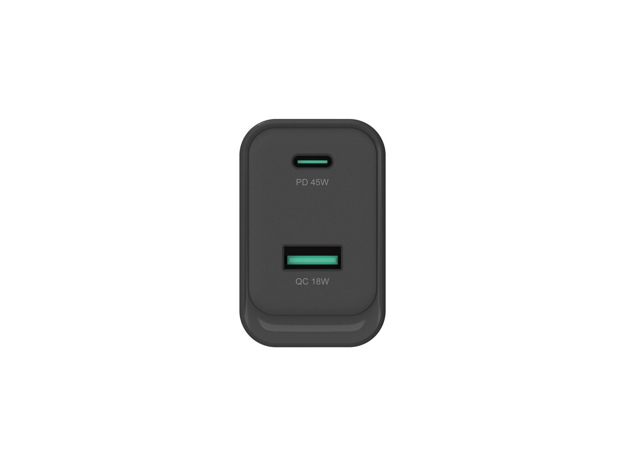 Carregador de Parede CONCEPTRONIC ALTHEA20B45 (45 W - Preto), miniatura 2