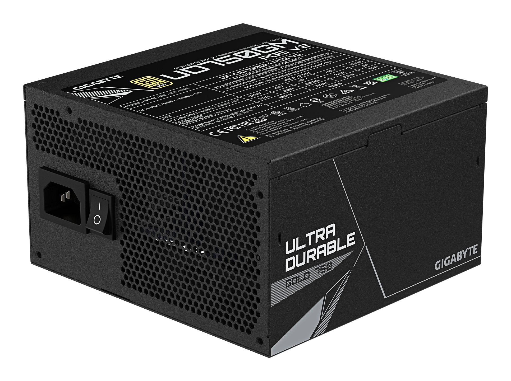 Fonte de Alimentação GIGABYTE GP-UD750GM PG5 V2 (ATX - 750 W - 80 PLUS Gold - Preto), miniatura 4