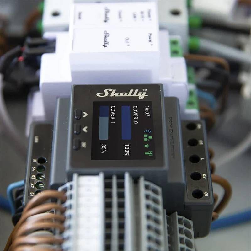 Módulo de Controlo de Estores SHELLY Pro Dual Cover PM (Plástico - Preto), miniatura 4