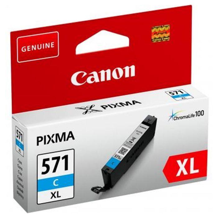 Tinteiro CANON CLI-571XL (715 páginas - Pixma MG575x, MG685x, MG775x - Ciano) — miniatura 3