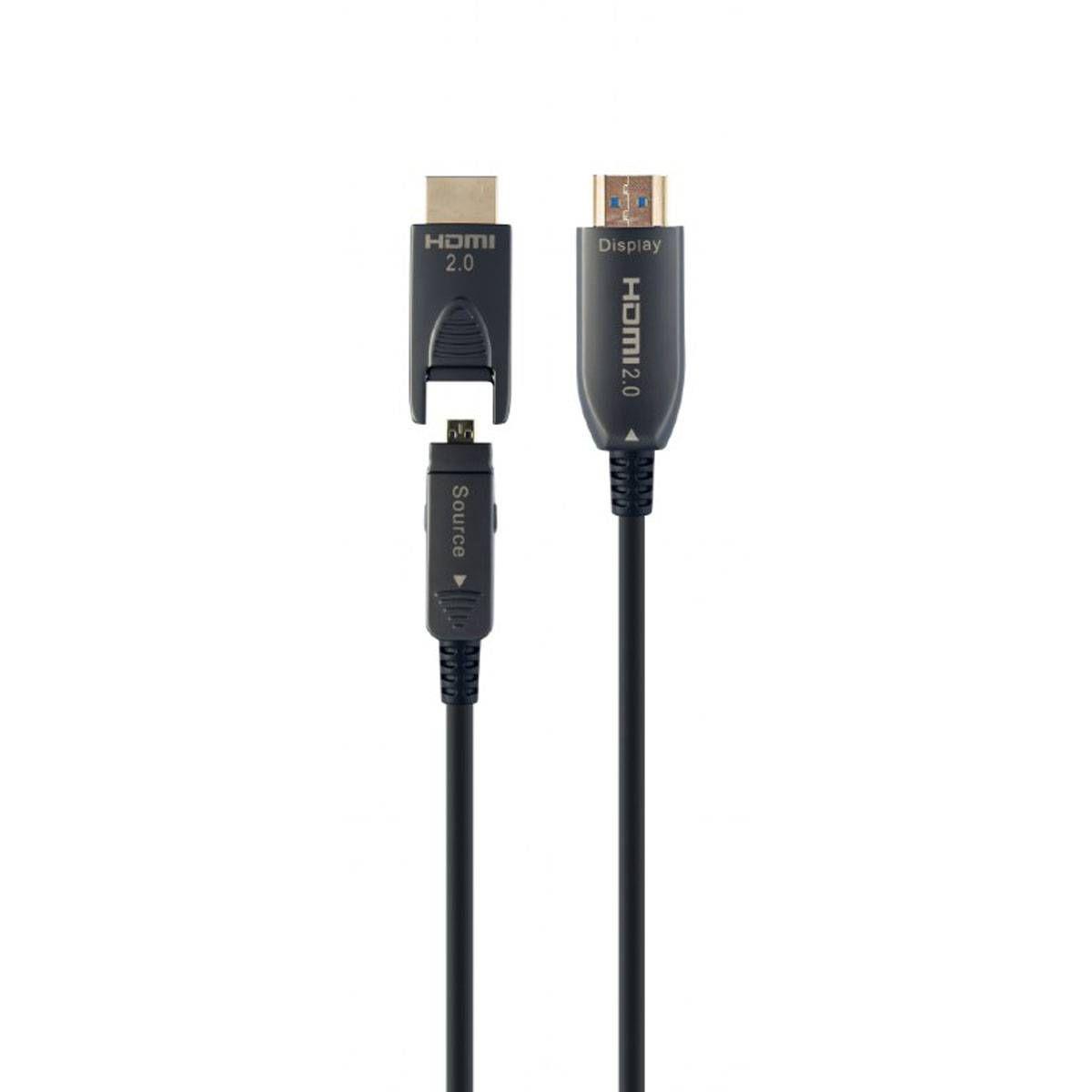 Cabo HDMI AOC GEMBIRD CCBP-HDMID-AOC-20M (20 m - HDMI 2.0 - 60 Hz - Preto), miniatura 2