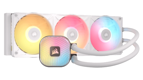 Kit de Refrigeração Líquida para CPU CORSAIR iCUE LINK TITAN II 360 RX RGB (120 mm - 400-2100 RPM - RGB - Branco), miniatura 2