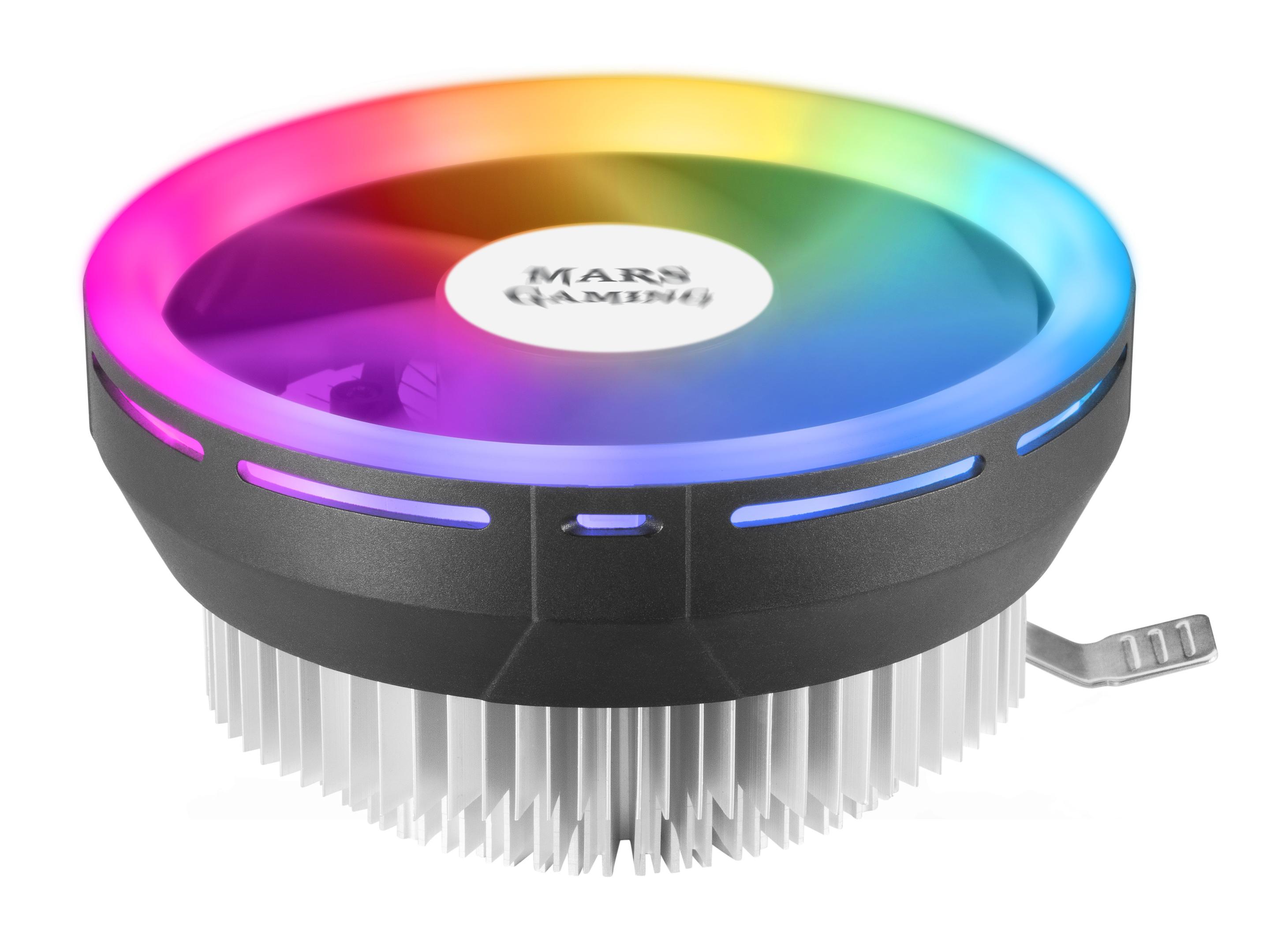 Dissipador CPU MARS GAMING MCPU120 (120 mm - 2000 RPM - RGB Chroma - Preto)