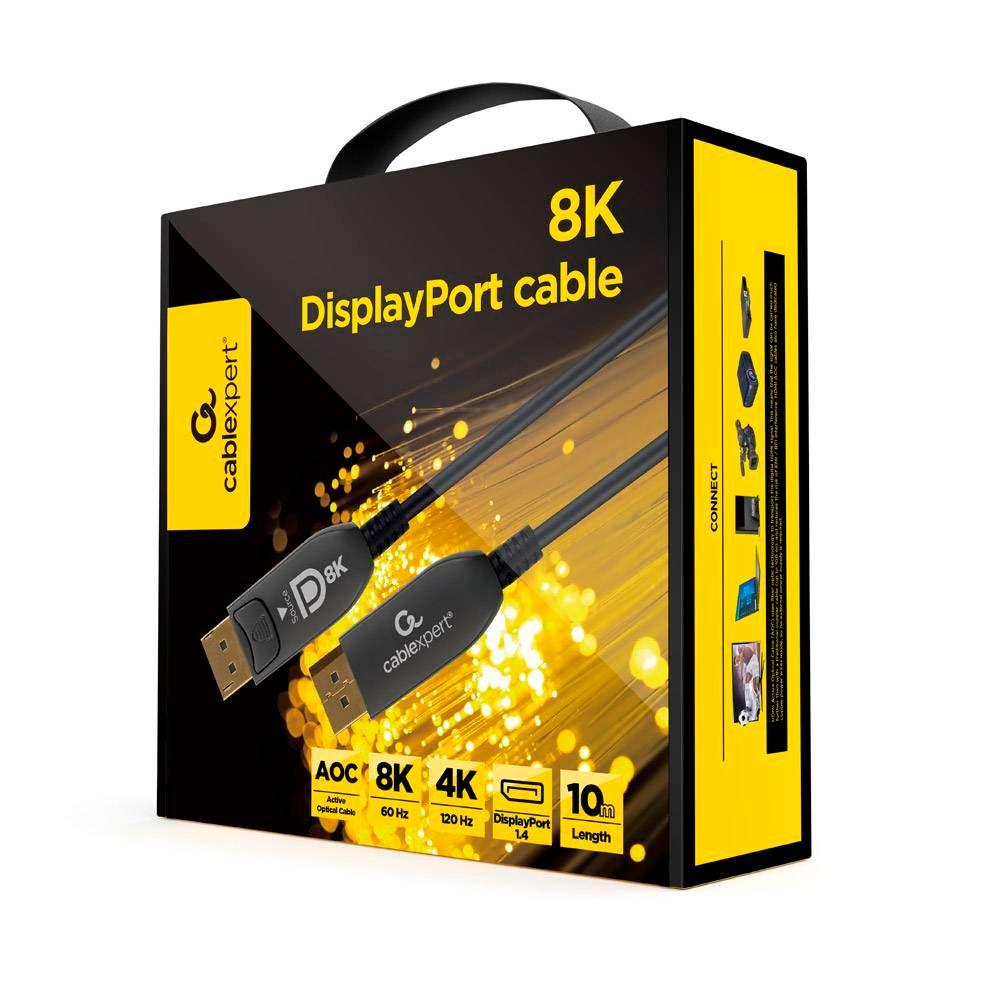 Cabo DisplayPort Ativo Ótico GEMBIRD CC-DP8K-AOC-20M (20 m - Preto), miniatura 3