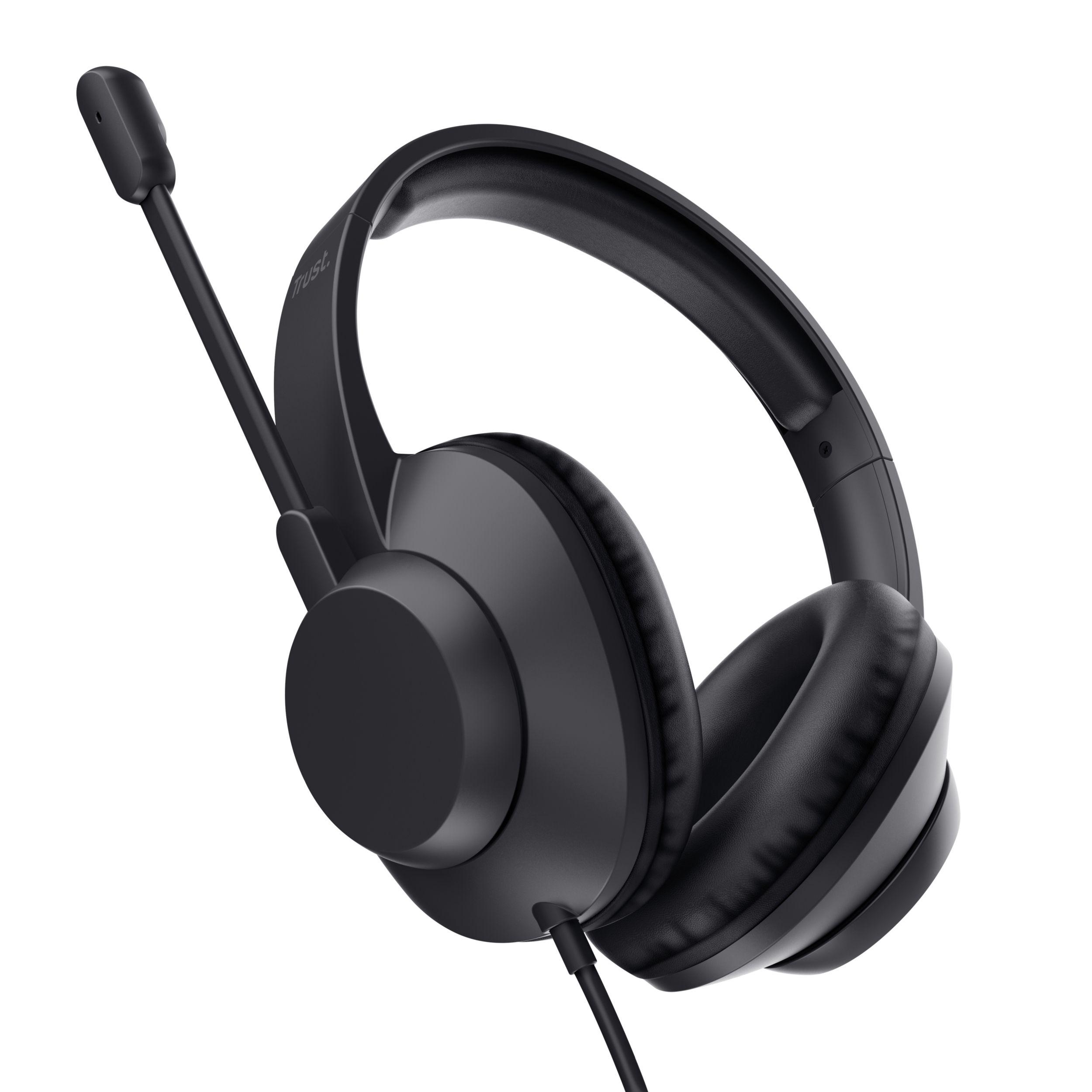 Headset TRUST Ayda Max (Binaural - Com fios - Circum-aural - Preto) — miniatura 4