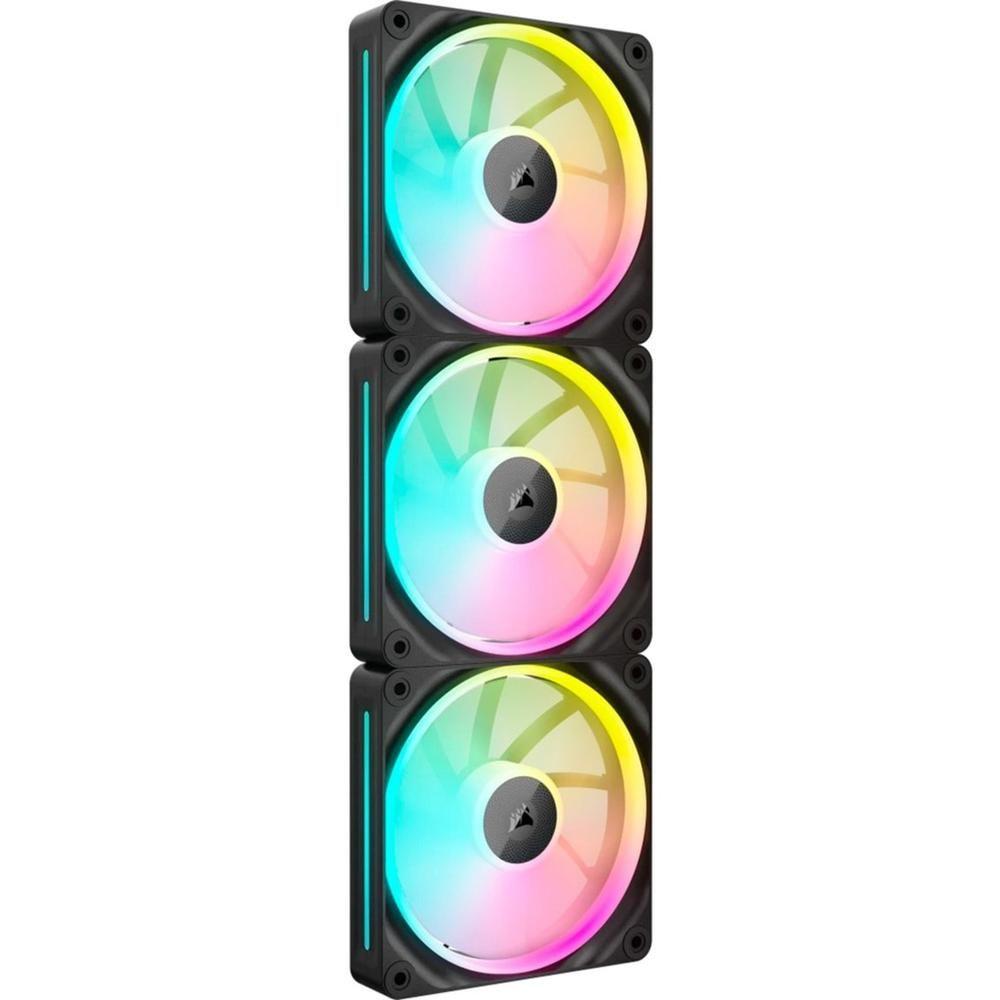 Conjunto de Ventoinhas para Caixa de PC CORSAIR iCUE LINK LX120 RGB (Preto)