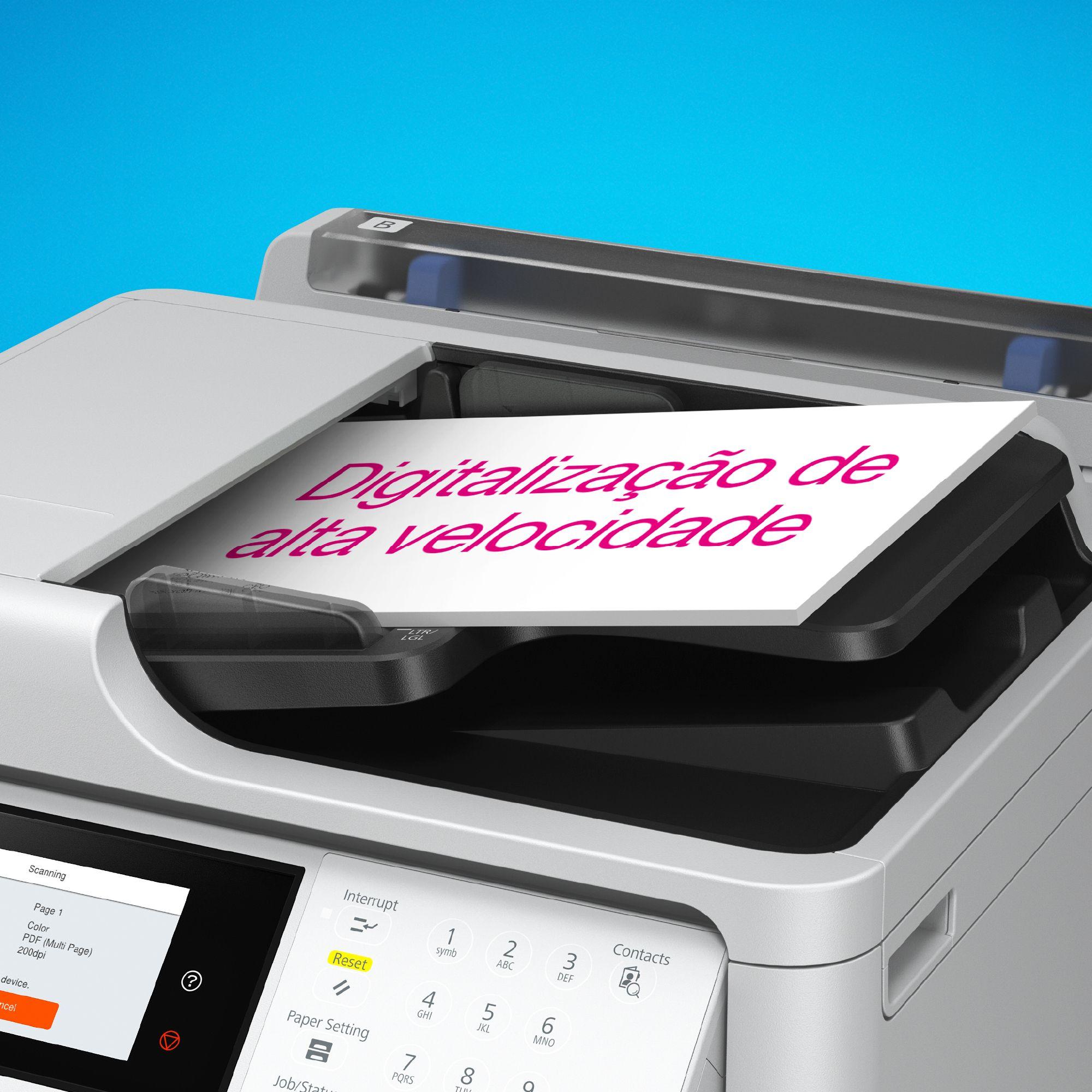 Impressora Multifunções EPSON WorkForce Pro WF-C5890DWF (A4 - Impressão a cores - 1830 folhas - Preto e Cinzento), miniatura 3