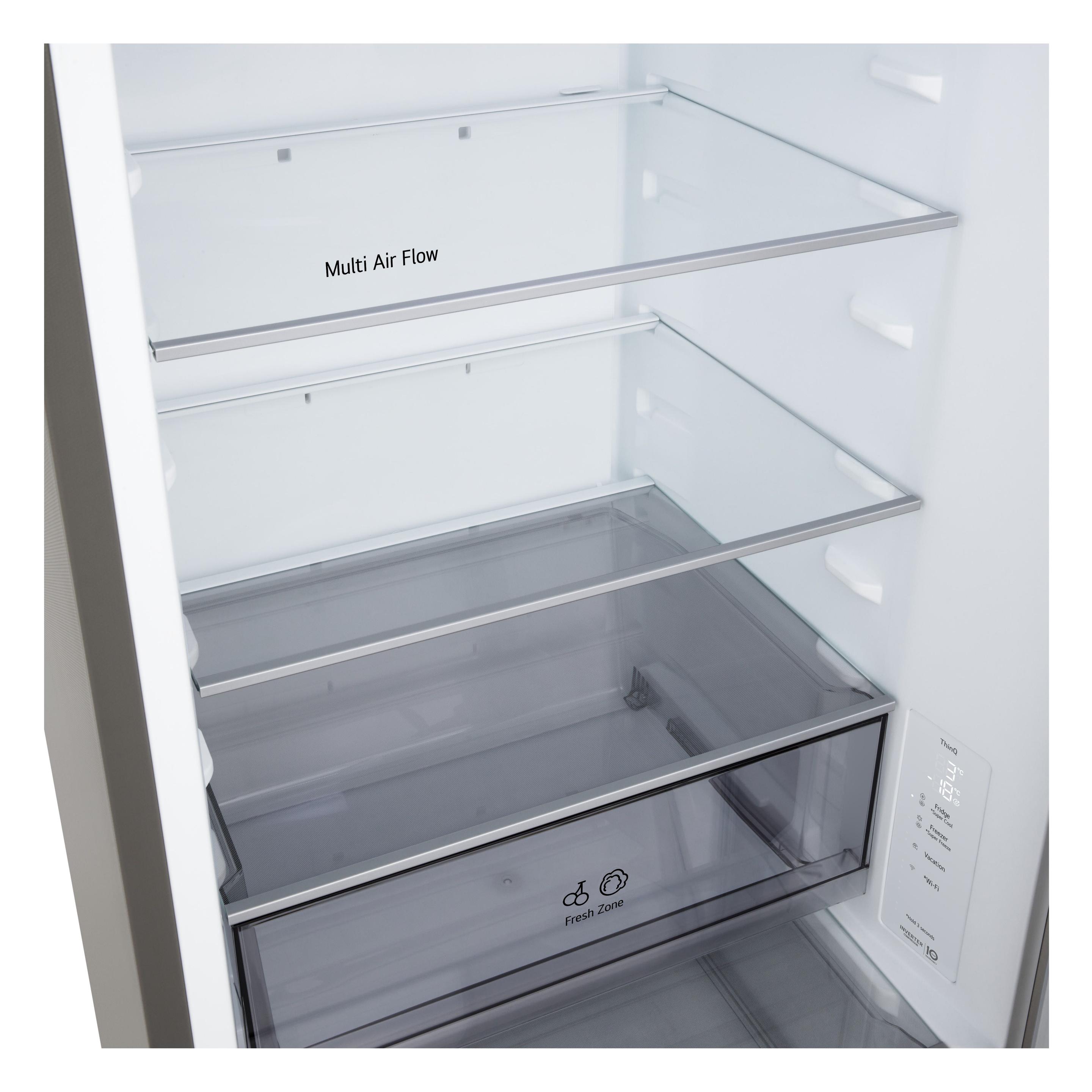 Frigorífico Combinado Independente LG GBBSJ10DPY (333 L - 186x59,7x67,4 cm - 60 cm - Prateado) — miniatura 4