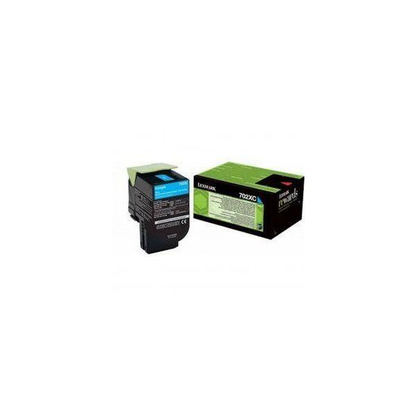 Toner LEXMARK 702XM (4.000 páginas - Ciano), miniatura 2