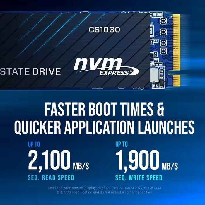 SSD PNY CS1030 (1 TB - M.2 2280 - NVMe PCIe Gen3 x4 - Preto) — miniatura 3