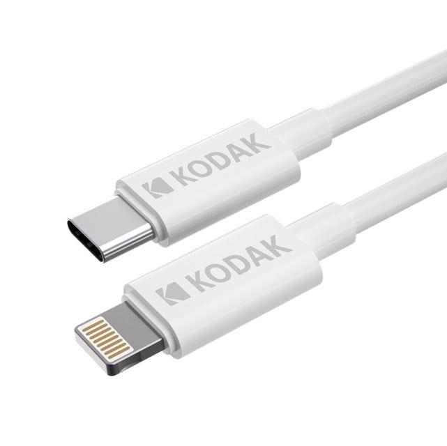 Cabo USB-C para Lightning KODAK 30425989 (1 m - USB-C - Branco)