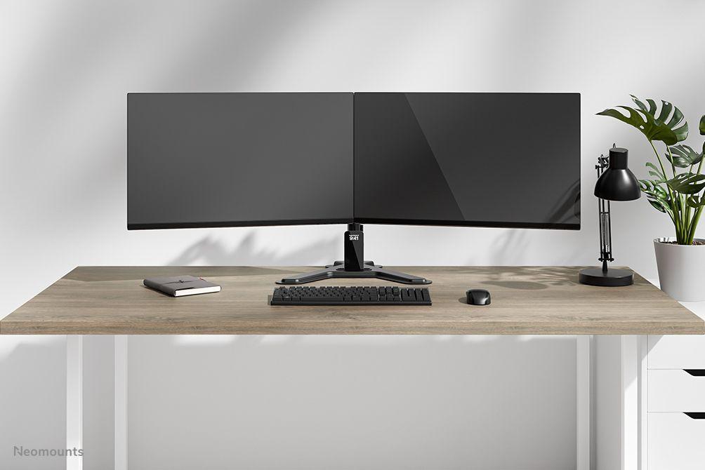 Suporte de Secretária para Dois Monitores NEOMOUNTS DS45-600BL2 (10"-32" - Preto) — miniatura 13