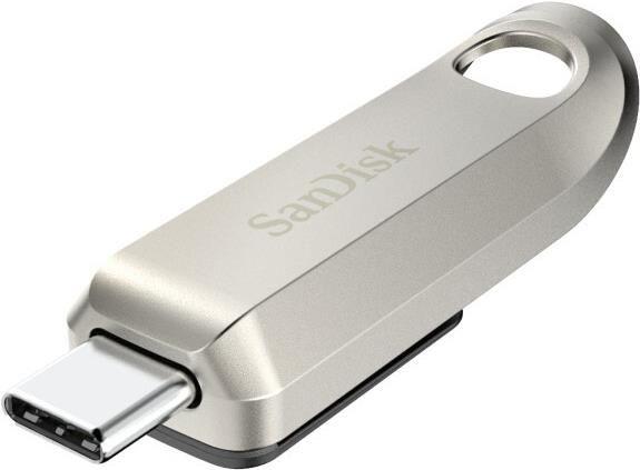 Pen USB SANDISK SDCZ75-128G-G46 (Deslizante - USB-C - USB 3.2 Gen 1 - Prateado)