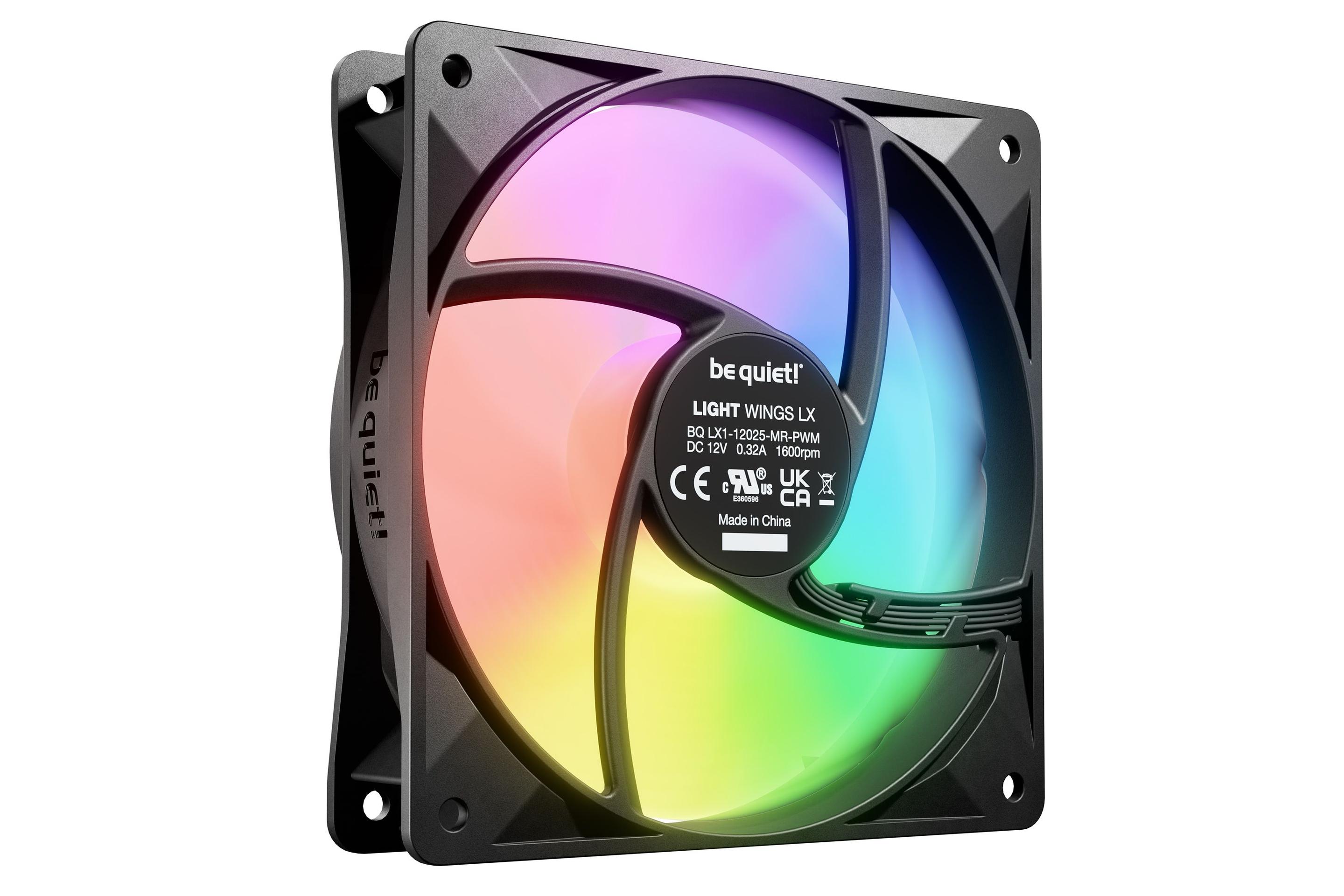 Ventoinha para Caixa PC BE QUIET! LIGHT WINGS LX 120mm PWM (Multi - Preto) — miniatura 4