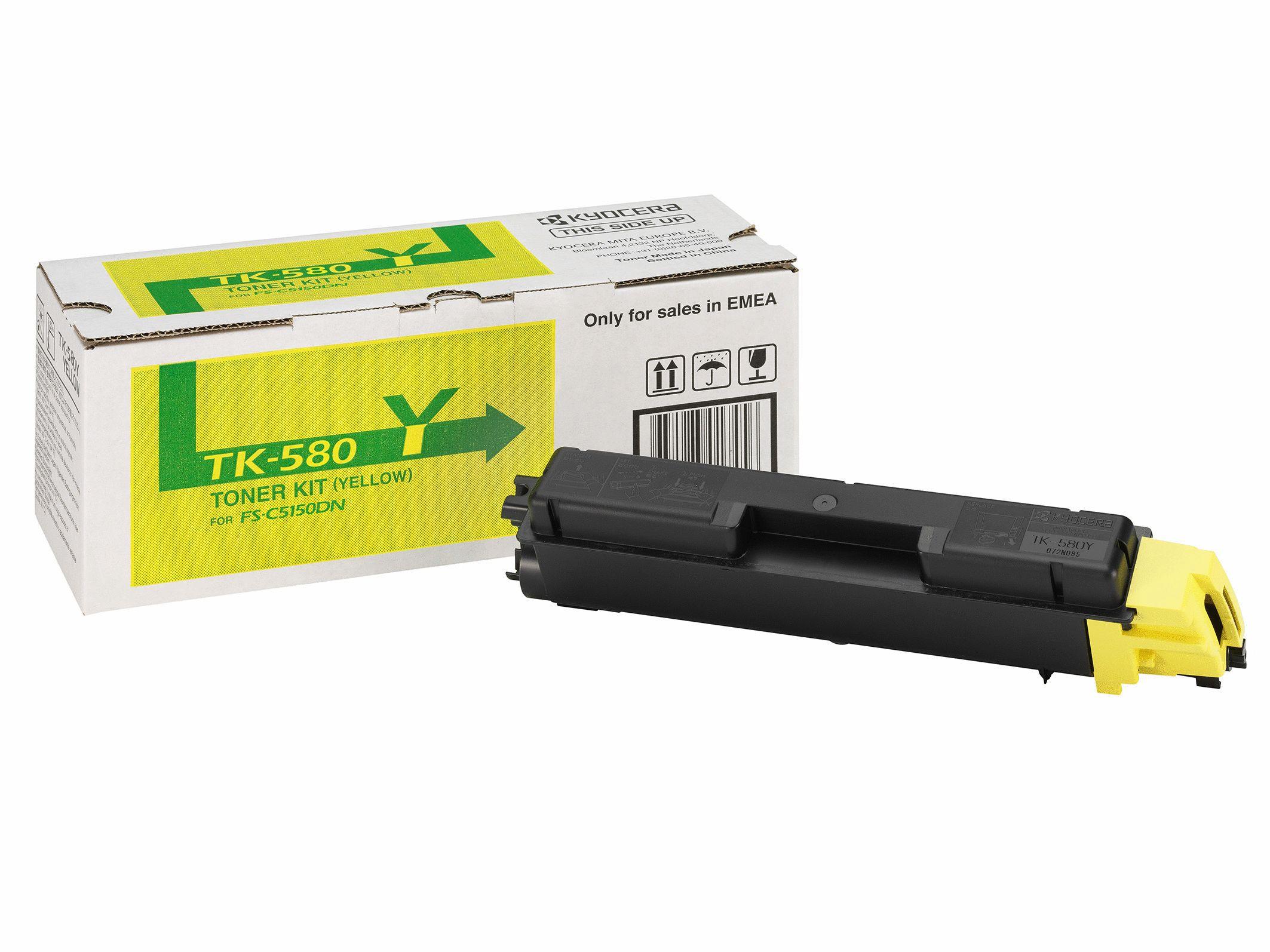 Toner KYOCERA TK-580Y (2800 páginas - Amarelo) — miniatura 3