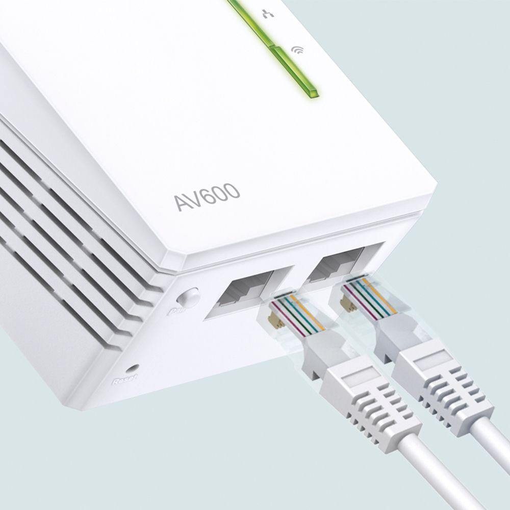 Adaptador Powerline Wi-Fi TP-LINK TL-WPA4220 V4 (Wi-Fi 4 - 11,54,300 Mbit/s - Fast Ethernet - Branco), miniatura 3