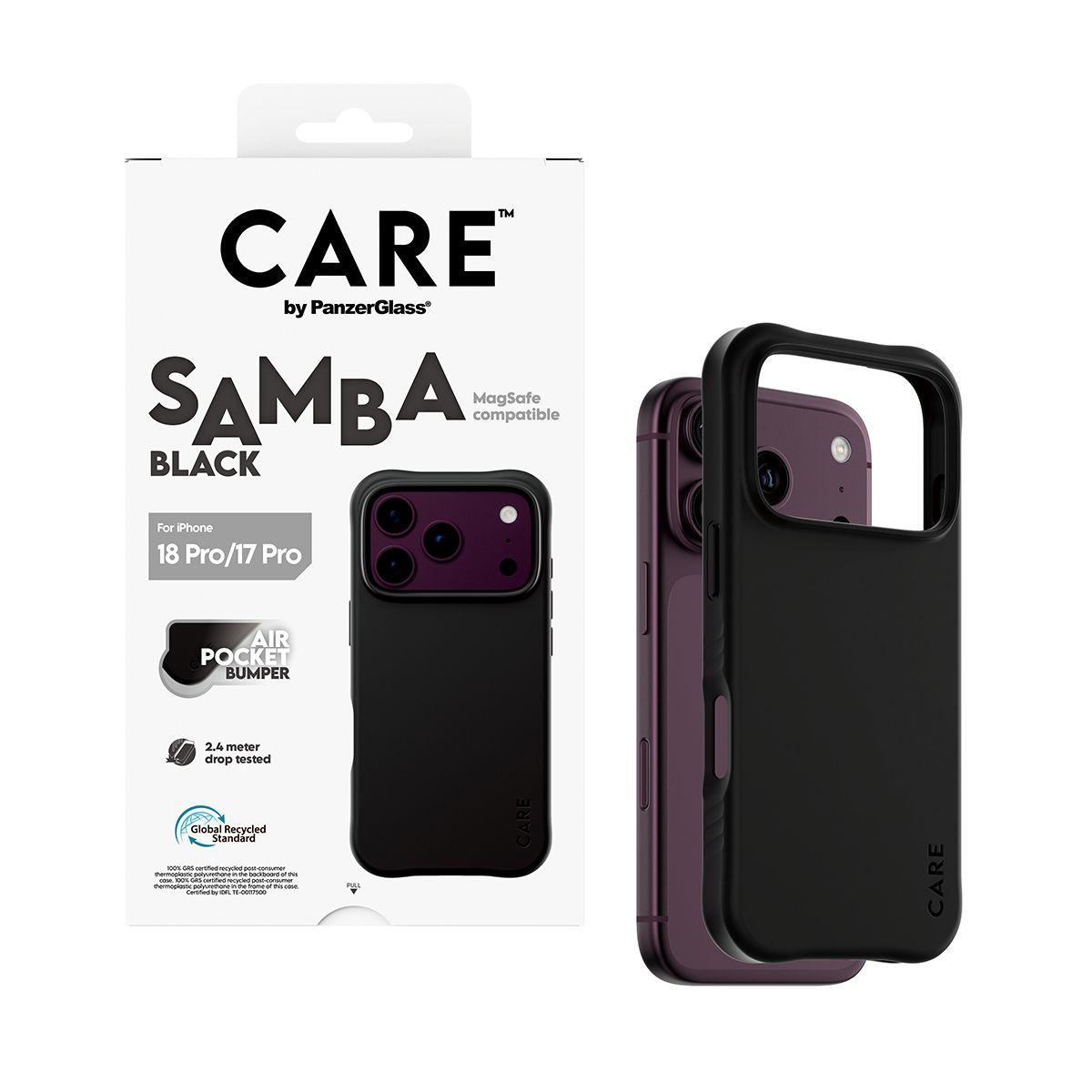 Capa para Telemóvel PANZERGLASS CARE Samba Case (Preto), miniatura 5