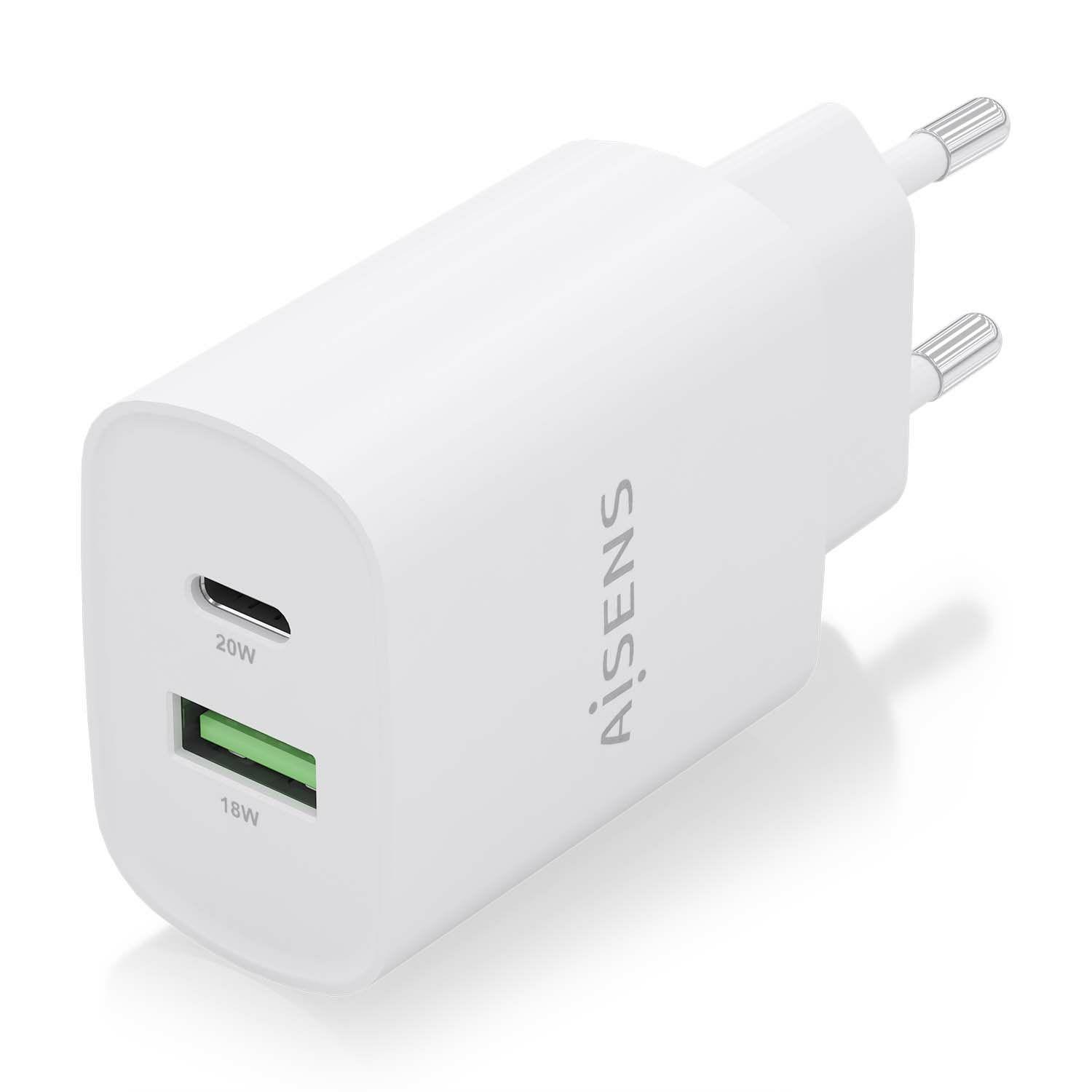 Carregador de Parede AISENS A110-0754 (20 W - Branco), miniatura 2