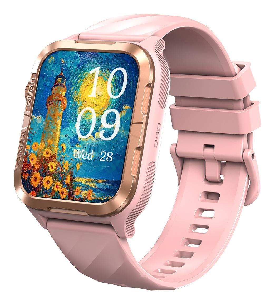 Smartwatch BLACKVIEW W10 Pro (Quadrado - HD - 1,83" - Rosa)