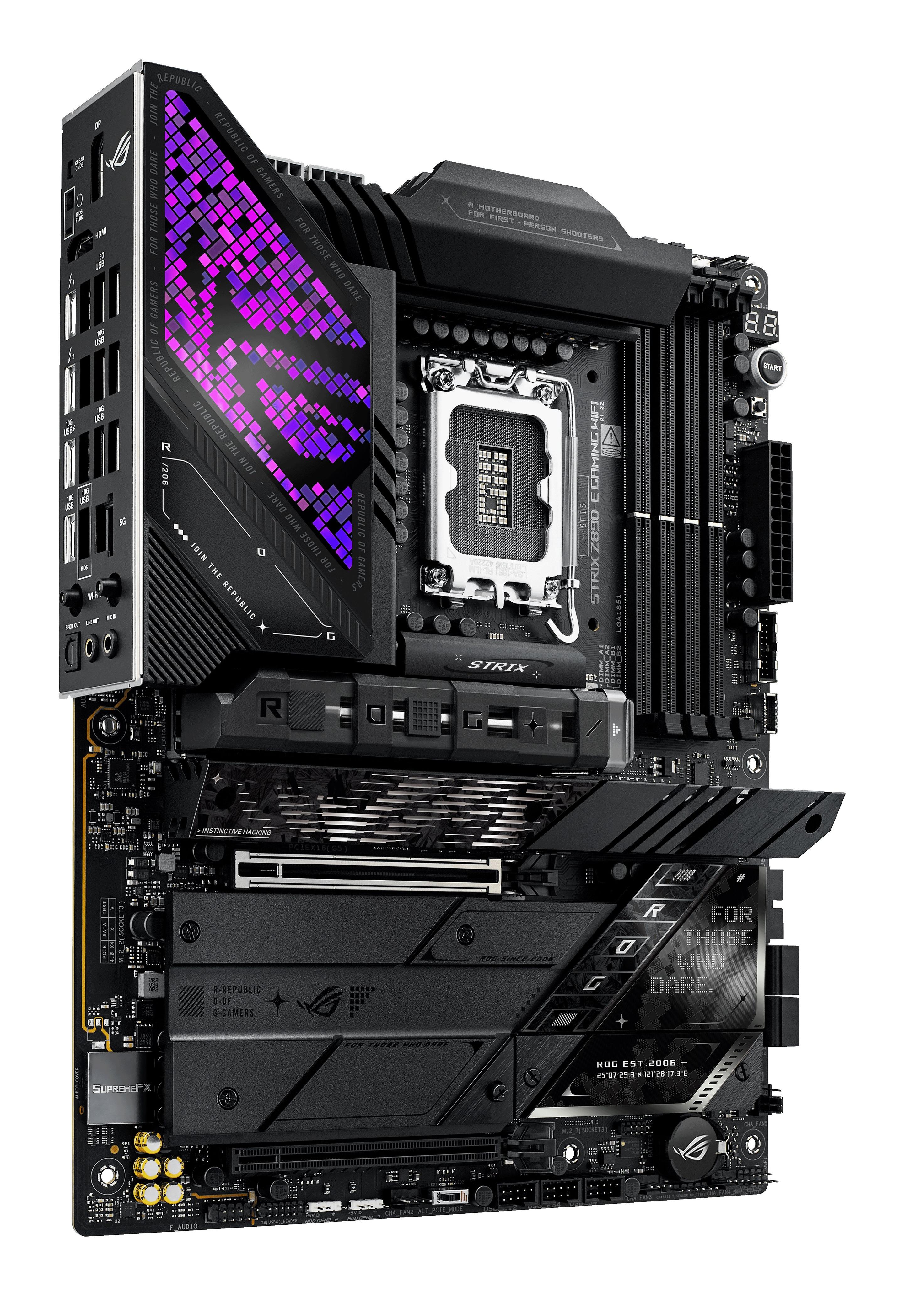 Motherboard ASUS ROG STRIX Z890-E GAMING WIFI (LGA 1851 (Socket V1) - Intel Core Ultra - ATX - Preto), miniatura 9