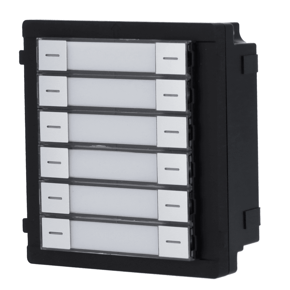 Módulo de Extensão de Videoporteiro HIKVISION DS-KD-K12 (12 Botões - IP65 - Preto)
