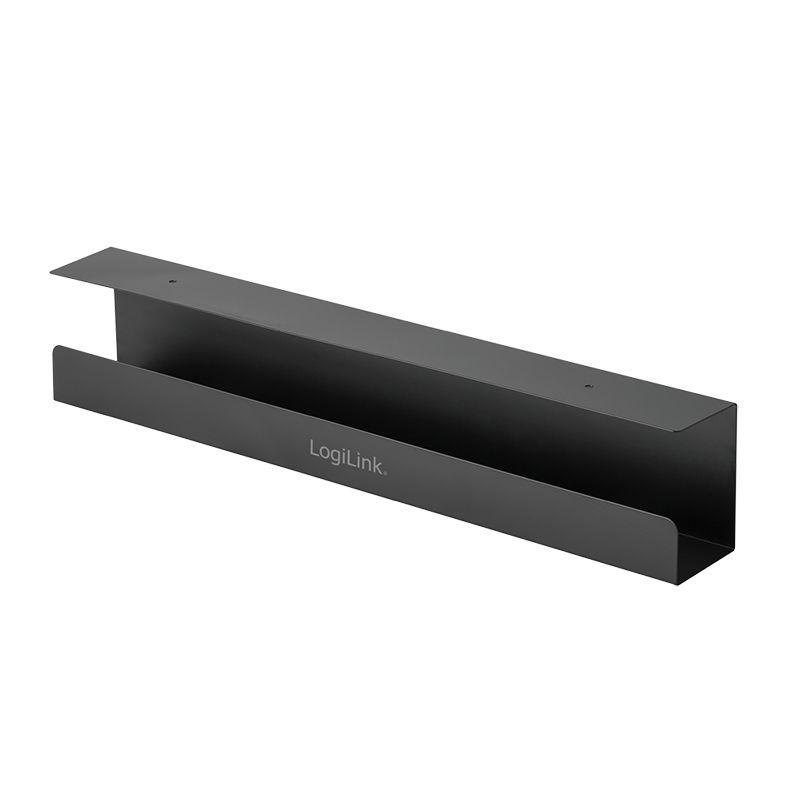 Bandeja de Gestão de Cabos LOGILINK KAB0070 (Aço - Preto)