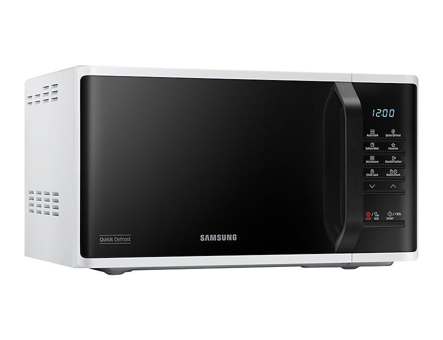 Micro-ondas SAMSUNG MS23K3513AW/EC (800 W - 23 l - Botões, rotativo - Branco/Preto), miniatura 4