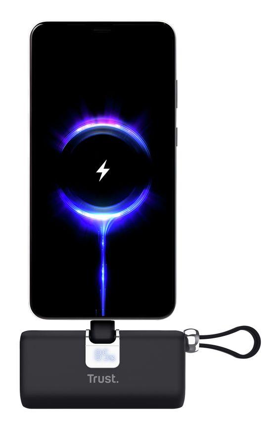 Powerbank TRUST Pacto 26104 (5000 mAh - Até 18 W - USB Type-C - Preto), miniatura 6