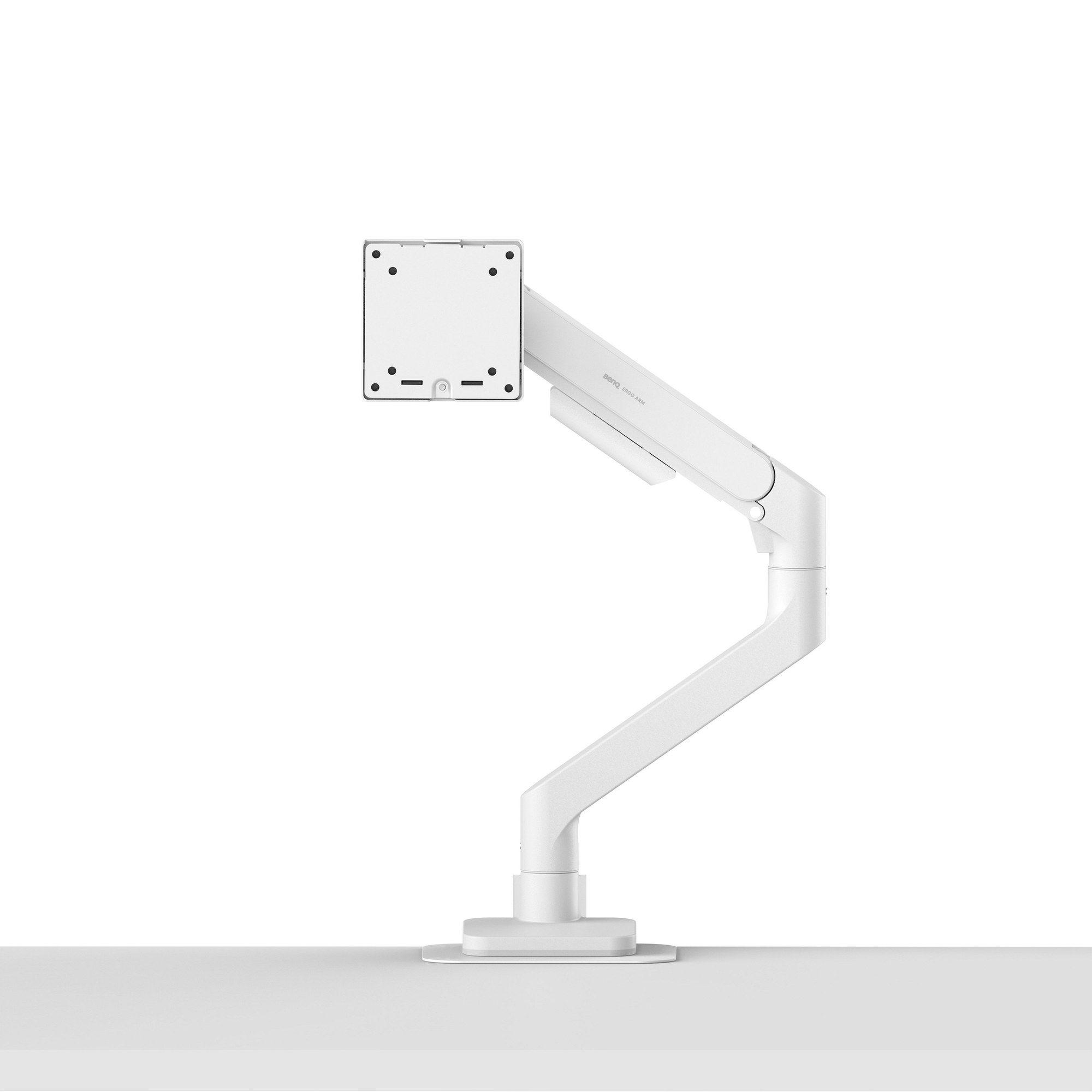 Suporte de Secretária Articulado para Monitor BENQ Ergo Arm BSH02 (75 x 75 mm e 100 x 100 mm - 100 x 100 mm - 75 x 75 mm - Branco)