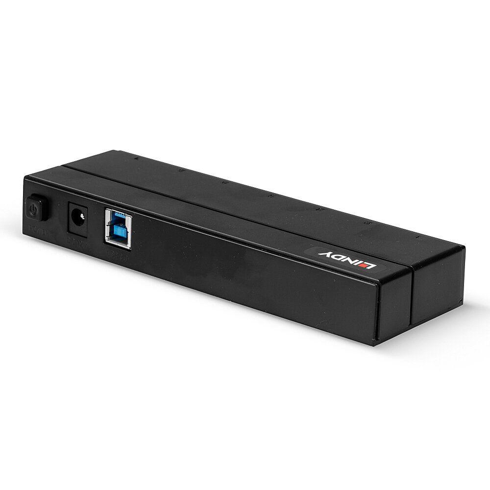 Hub USB LINDY 43228 (PC - Preto) — miniatura 2