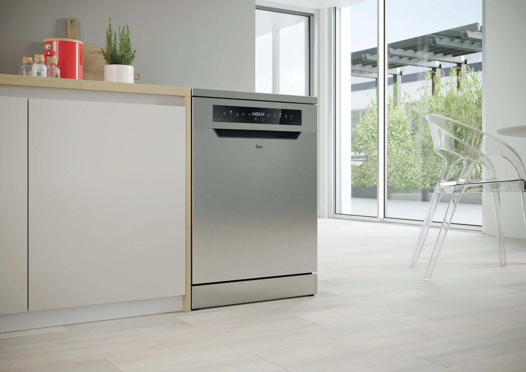 Máquina de Lavar Loiça Independente HOOVER HF6B4S1PX (B - 9,5 l - 66 kWh - Inox), miniatura 5