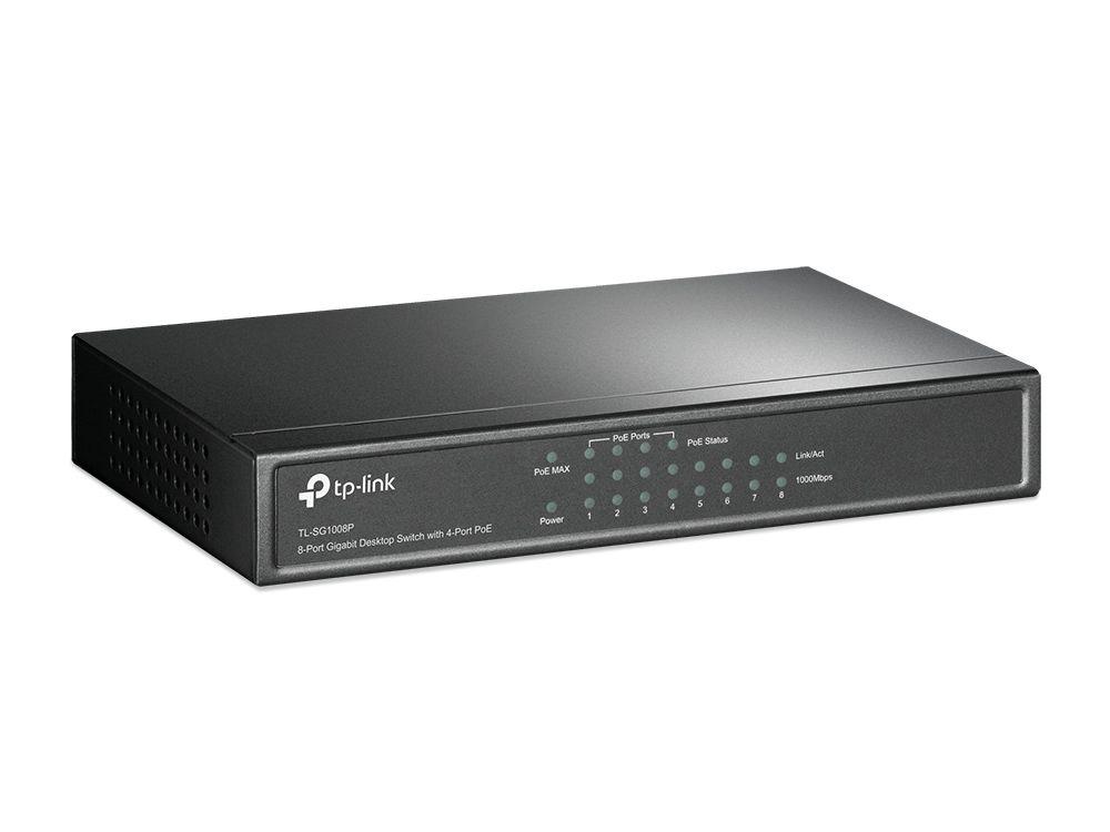 Switch TP-LINK TL-SG1008P (8 Portas - Gigabit Ethernet - 1000 Mbit/s - 4 Portas PoE) — miniatura 2