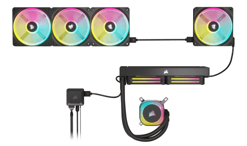 Ventoinha CORSAIR iCUE LINK QX120 RGB (Multi - Preto), miniatura 3