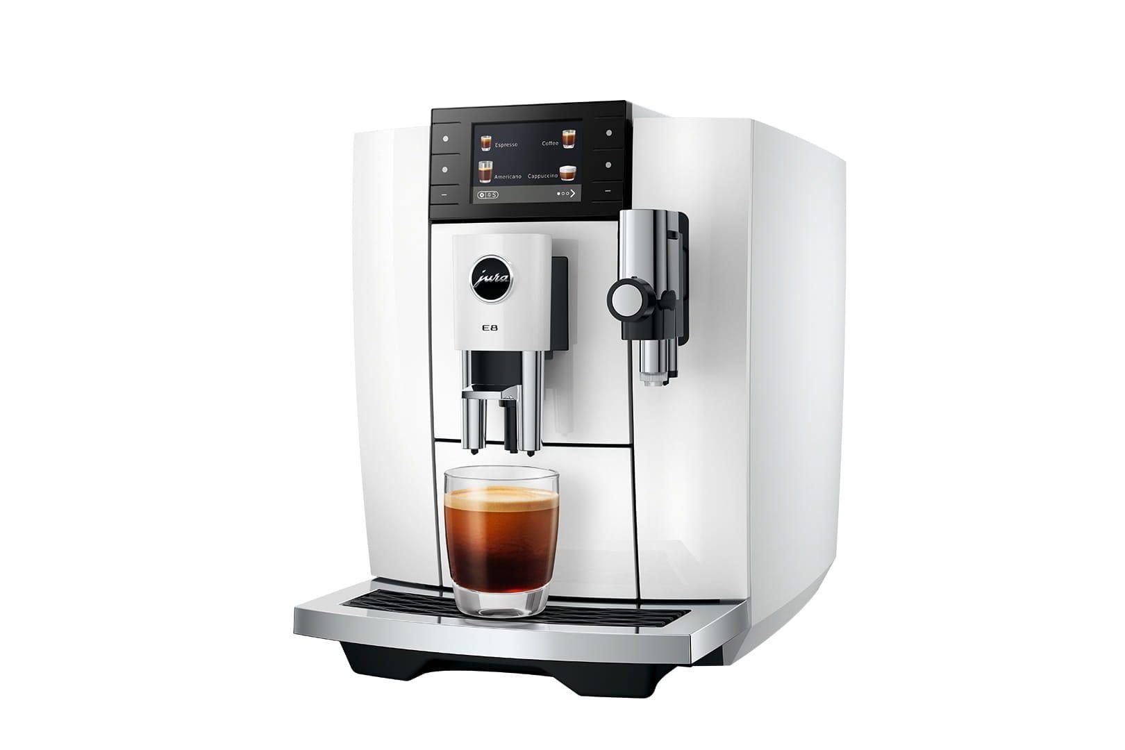 Máquina de Café Expresso Superautomática JURA E8 (ED) (15 bar - Altura 34,8 cm - Branco)